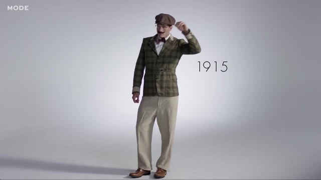 Еволюция на мъжката мода в две минути // видео 1915-2015г.
