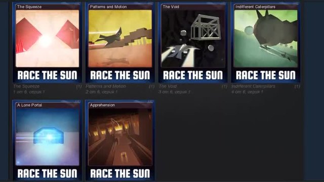 Steam : Създаване на значка от Race The Sun (1 ниво )