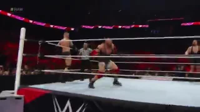Sheamus &amp; Big Show vs Ryback &amp; Randy Orton - Wwe Raw 13072015