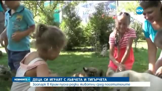 Неверояятно! Зоопарк в Крим пусна редки животни сред посетителите