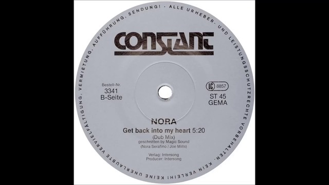 Nora - Get Back Into My Heart ,1987  