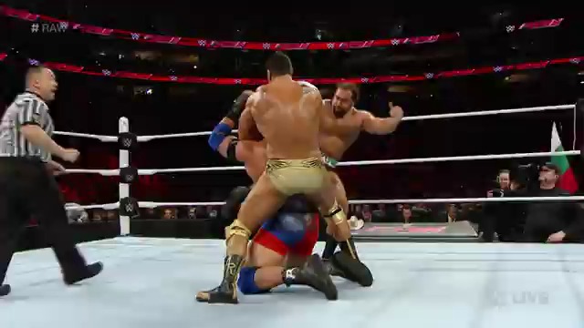 Jack Swagger & Ryback vs Rusev & Alberto Del Rio - Wwe Raw 14122015  