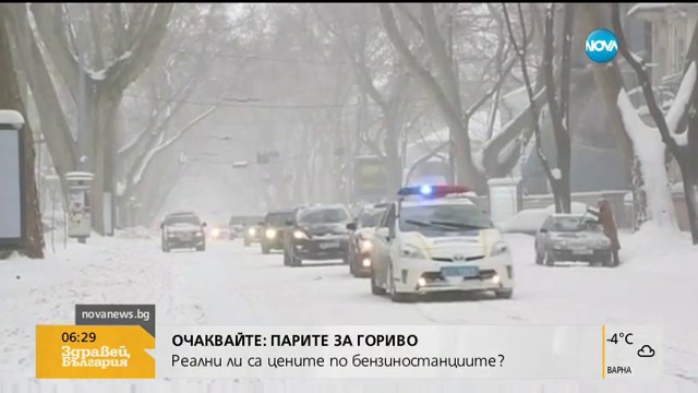 Сняг и бурен вятър парализираха Одеса