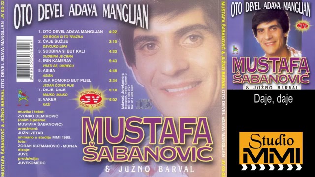 Mustafa Sabanovic i Juzni Vetar - Daje daje Audio 1985