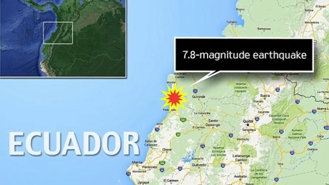 Унищожително земетресение удари Еквадор