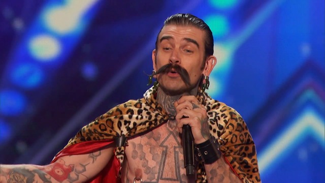 The Baron of the Universe- Wild Act Hangs Heavy Items from Nipples - America's Got Talent 2016