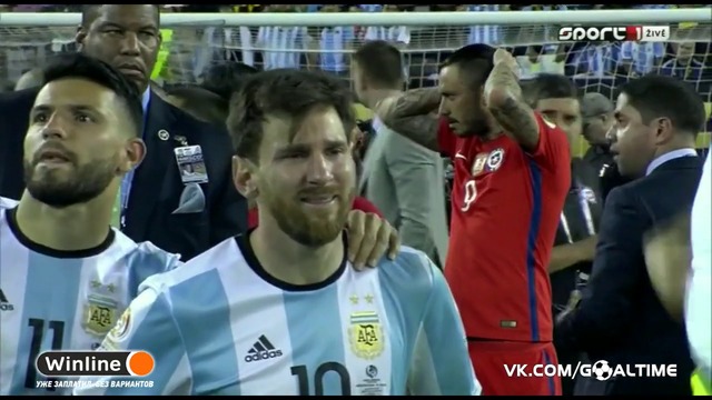 Емоциите на Месси след поражението от Чили
