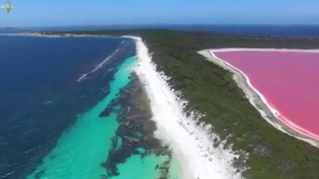 Удивително розово езеро в Австралия