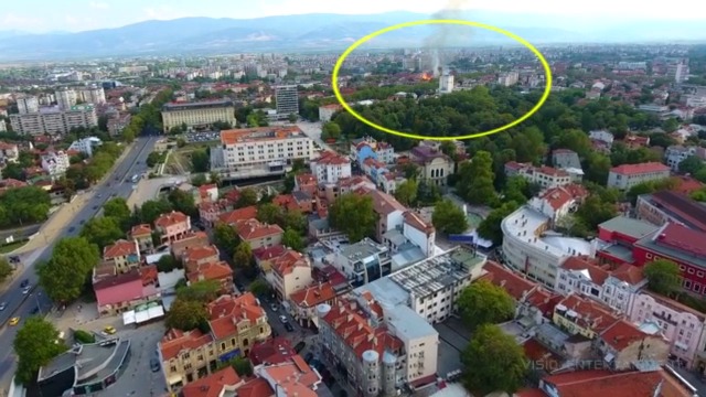 Уникално видео снимано с дрон на пожара! - В Полет Над унищожителния огън в Пловдив