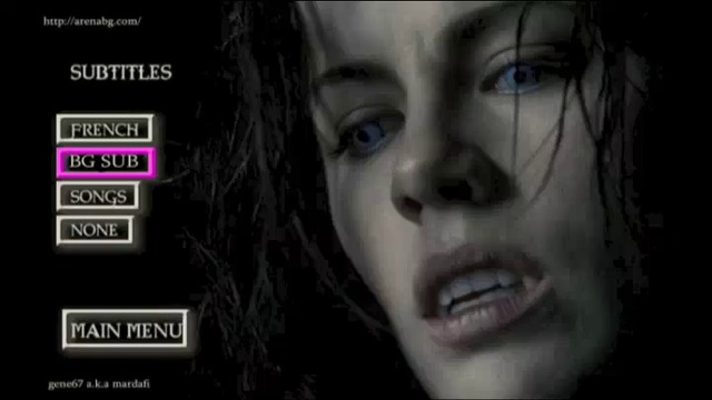 DVD меню # Подземен свят: Изкушение - фен-версия на I & III филм с песни на Within # Underworld: Temptation - menu