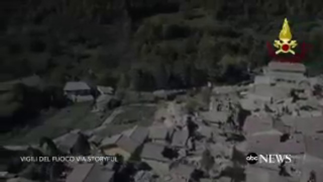 Дрон засне разрушенията в Италия