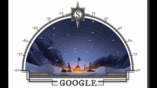 Първа експедиция до южния полюс - First Expedition to the South Pole / Google Doodle