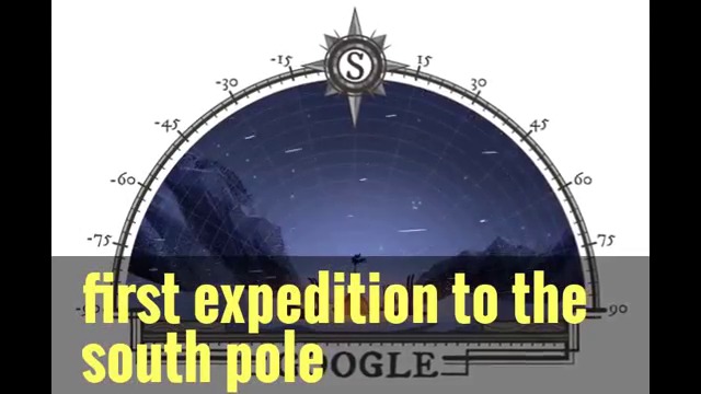 First expedition to the south pole 14.12.1911 - Първа експедиция до южния полюс