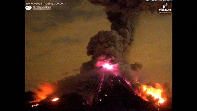 Мексиканският вулкан Колима отново се активизира