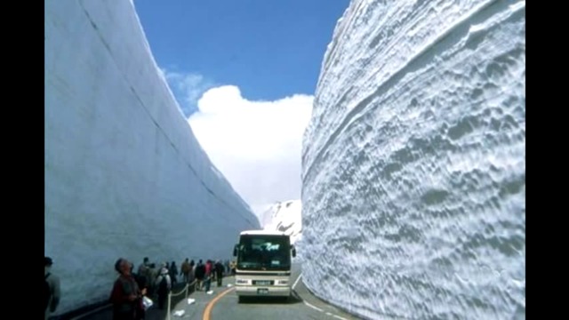Гигантски снежни тунели в Япония ...Над Балканите почти 30 градуса