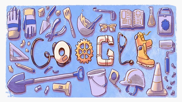 В денят на труда 2018 Google ни поздарява с прекрасно лого! Labour Day , Labour Day 2018 Google Doodle