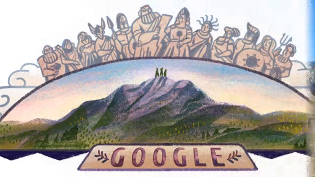 Връх Олимп честваме с Гугъл 🌳 Олимп домът на Олимпийските богове Mount Olympus Google Doodle 🌳