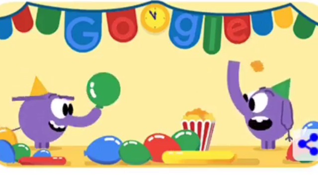 Весела новогодишна нощ 2019.Честита Нова Година - Happy New Year 2019 Google doodle, new year Eve doodle