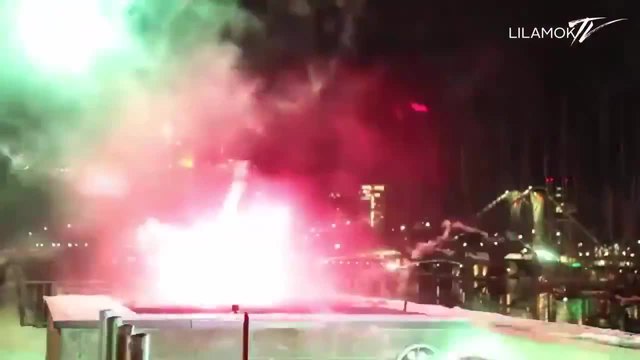 Интересен начин за изстрелване на фойерверки.