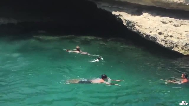 Невероятни летни забавления!!! Най-смелото куче скочи във морето от скалата като човек