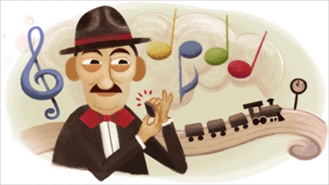 Адониран Барбоза (Adoniran Barbosa) - Бразилски музикант в Google Doodle,Adoniran Barbosa’s 105th Birthday