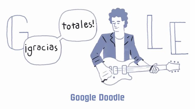 Густаво Серати - 56 години от рождението на аржентинският певец (11 август 2015 Google Doodle)