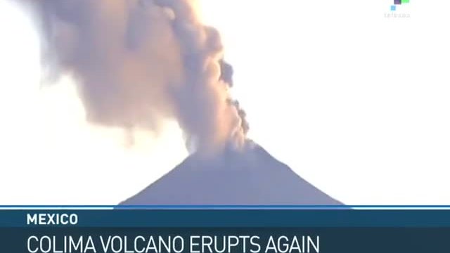 Вулканът Колима в Мексико изригна зрелищно