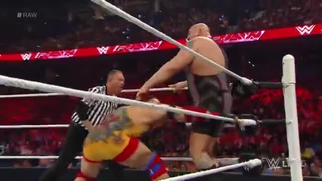 Big Show vs Ryback ( Intercontinental Championship Match ) - Wwe Raw, Aug. 31, 2015