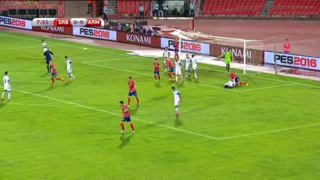 Сърбия 2:0 Армения ( квалификация за Европейско първенство 2016 ) ( 04.09.2015 )