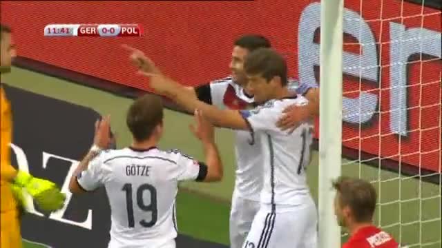 Германия 3:1 Полша ( квалификация за Европейско първенство 2016 ) ( 04.09.2015 )