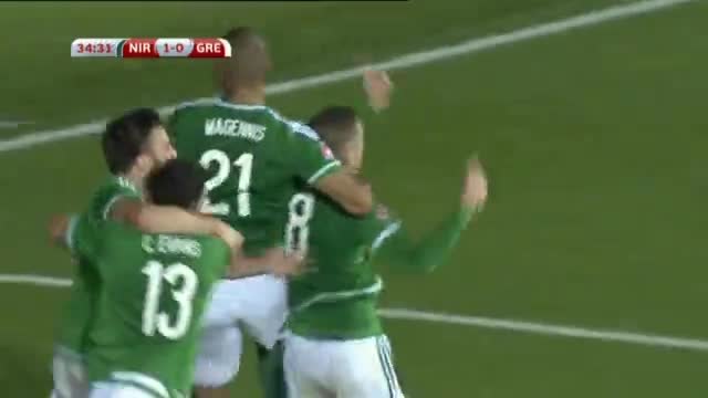 Северна Ирландия 3 - 1 Гърция ( Квалификация за Европейско първенство 2016 ) ( 08102015 )
