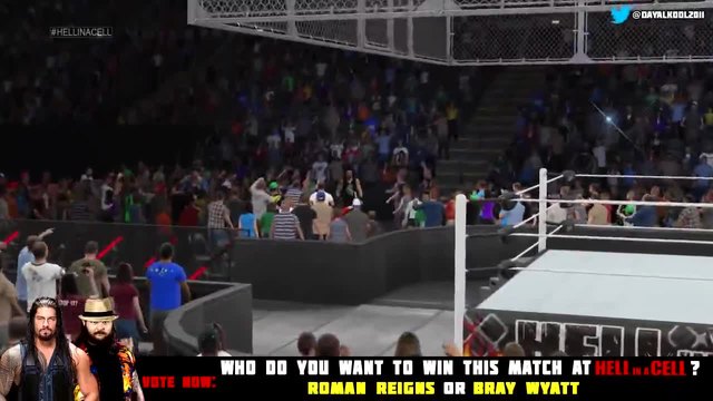 Wwe 2k15 Hell in a Cell Roman Reigns vs Bray Wayett Hell in a Cell match