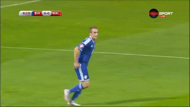 Босна и Херцеговина 2 - 0 Уелс ( Квалификация за Европейско първенство 2016 ) ( 10102015 )