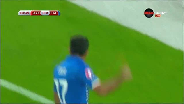 Азербайджан 1 - 3 Италия ( Квалификация за Европейско първенство 2016 ) ( 10102015 )