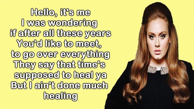 Adele - Hello (lyrics) 1080p HD