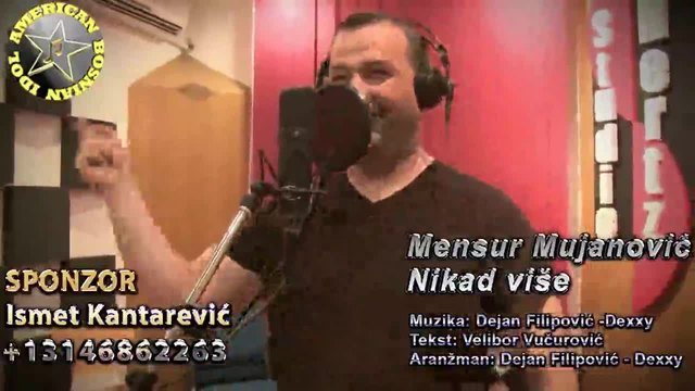 Mensur Mujanovic - Nikad vise ( Official Video) 2015