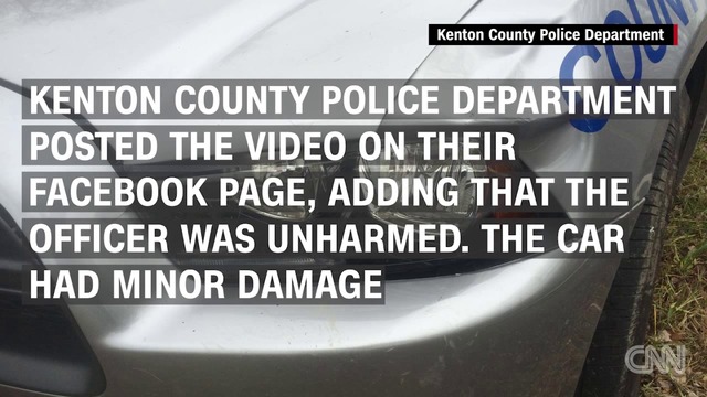 Елен-късметлия се метна върху патрулка и оцеля