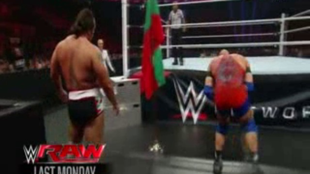 Ryback vs Rusev - Wwe Raw 07122015  