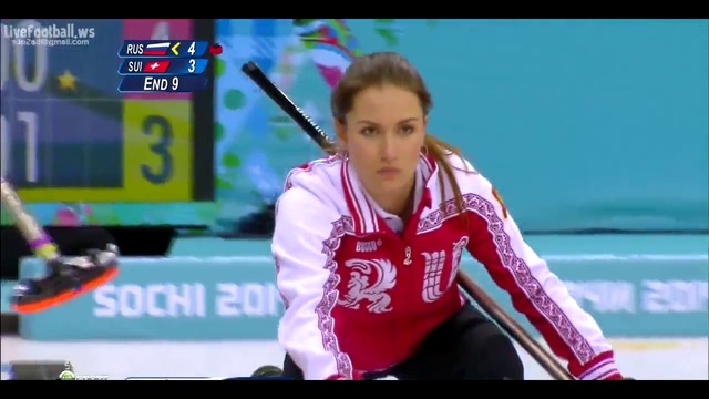 Кърлинг жени Русия - Швейцария 6-3 Сочи 2014