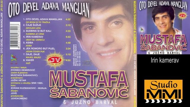 Mustafa Sabanovic i Juzni Vetar - Irin kamerav Audio 1985