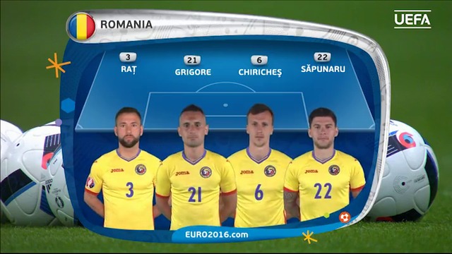 Реклама с отборът на Румъния