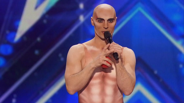 Viktor Kee- Juggler in Strange Body Suit Pulls off Dynamic Moves - America's Got Talent 2016