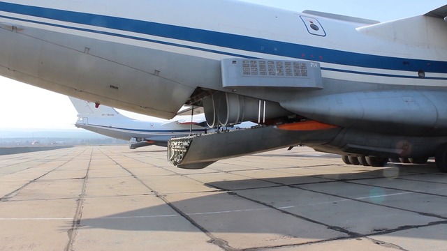 Оказание помощи военно-транспортной авиацией ВКС РФ в тушении лесных пожаров в Иркутской области