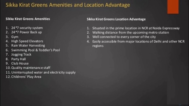 Sikka Kirat Greens Residential Apartments