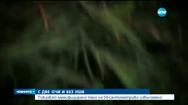 Новините На Нова :   Беднякът- Мумифицирано Извънземно Пристигна в София