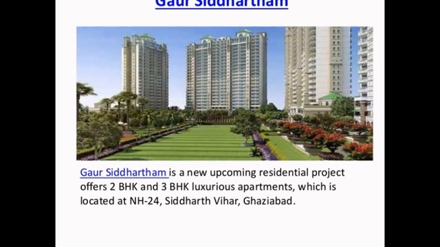 Gaur Siddhartham New Residential flats