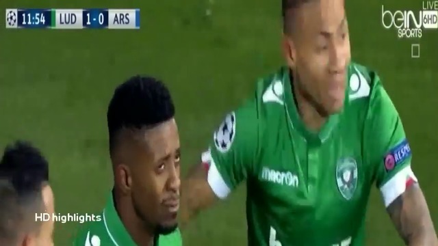 Ludogorets vs Arsenal 2-3, 01.11.2016