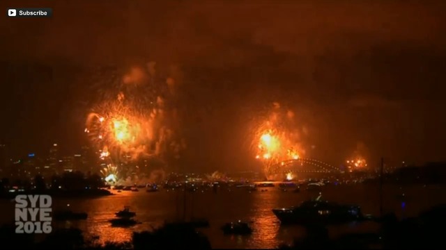Нова година в Сидни -Тържествени фойеверки - 2017г.