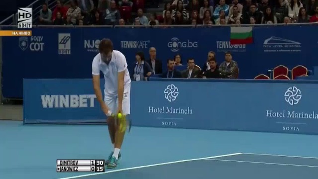Григор Димитров - Йежи Янович 4-6, 6-3, 7-5