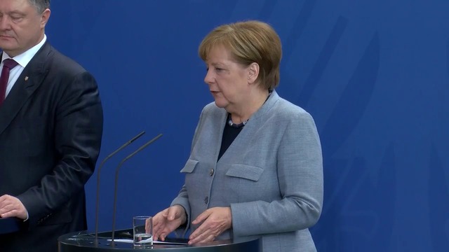 Германският канцлер Ангела Меркел се среща с Порошенко Germany Merkel-Poroshenko meeting